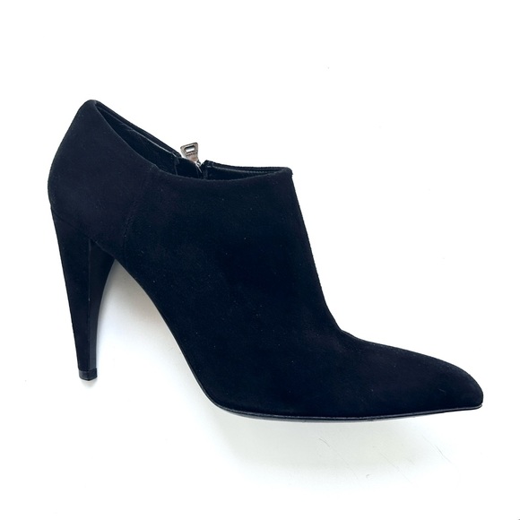 Prada Suede Ankle Boots, black, size 37.5, US 7.5 - Picture 1 of 11